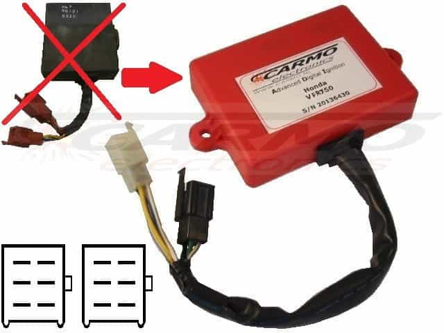 Honda VFR700 Interceptor CDI unit ECU ontsteking ML7 561B1 30410-ML7-661 - Klik op de afbeelding om het venster te sluiten