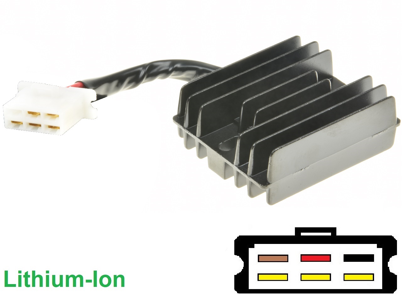 CARR141-LI Kawasaki MOSFET Spanningsregelaar gelijkrichter (SH530-12, SH532-12, Shindengen) - Klik op de afbeelding om het venster te sluiten