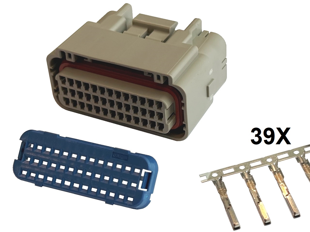 39 voudige Kawasaki Suzuki ECU CDI ECM motorfiets stekker aansluiting set grijs - vrouwlijk compleet - Klik op de afbeelding om het venster te sluiten