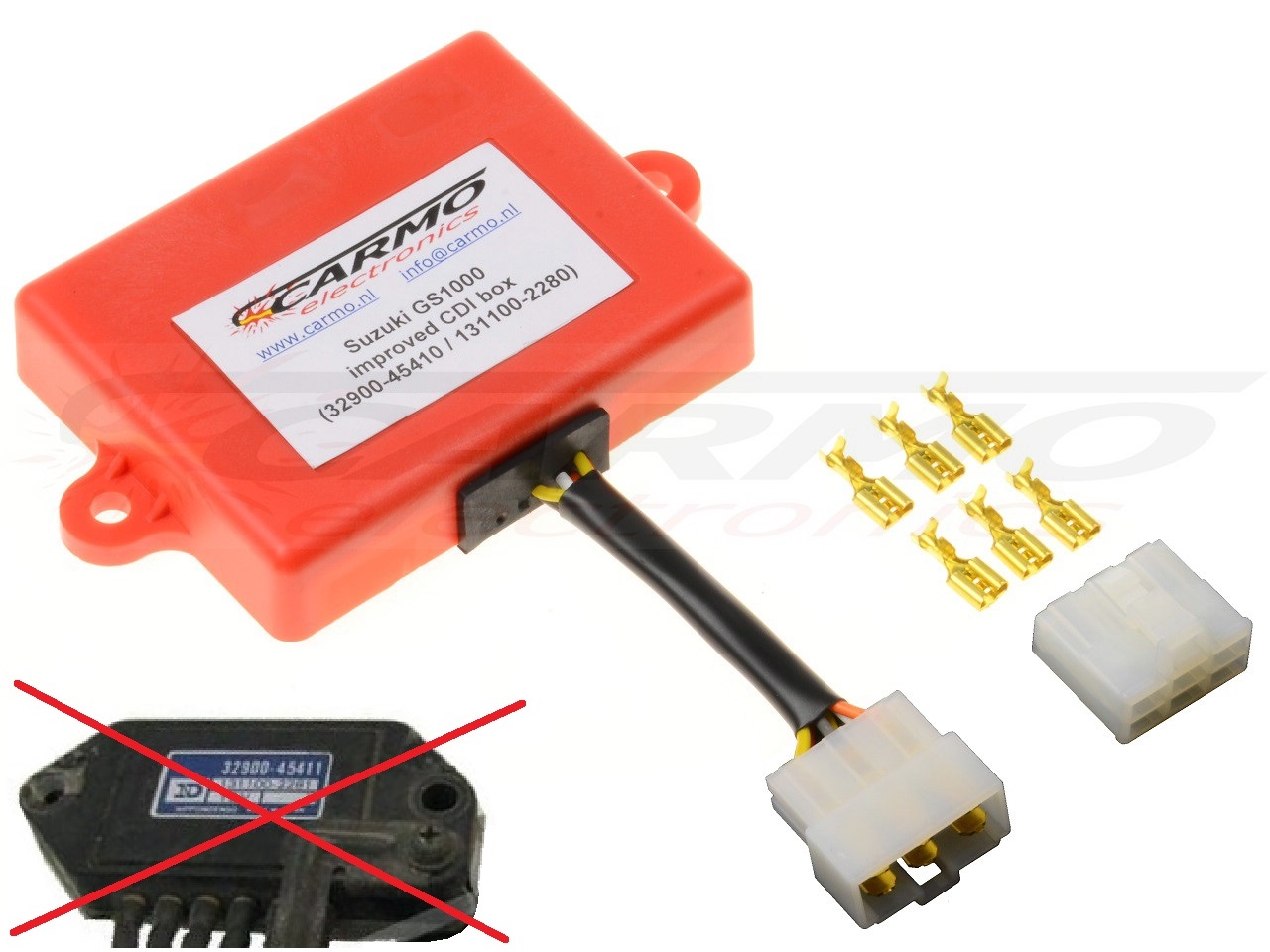 Suzuki GS750 GS850 GS1000 GS1100 CDI unit ECU ontsteking (32900-45410 / 45411, 32900-45110 / 45120) - Klik op de afbeelding om het venster te sluiten