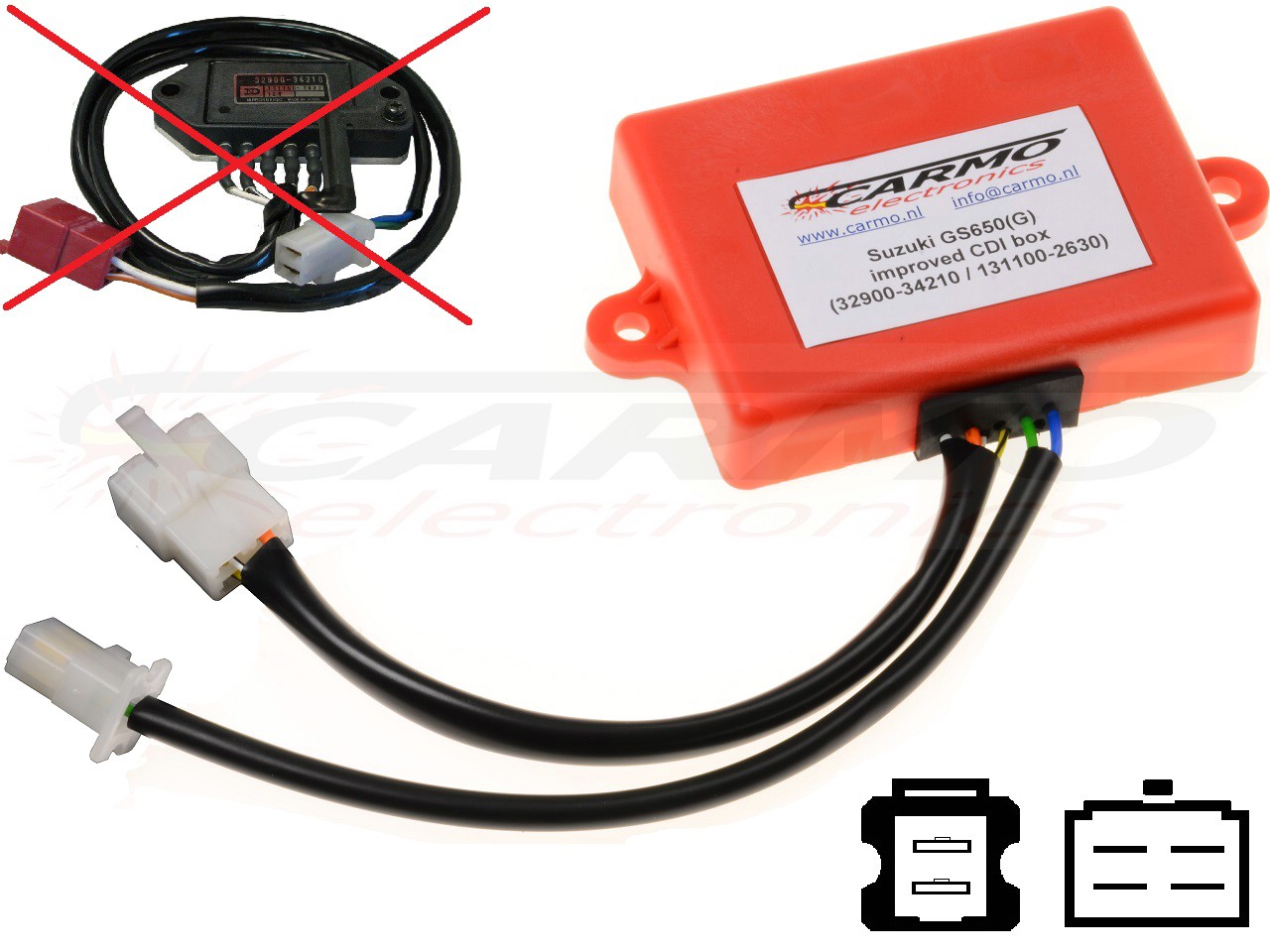 Suzuki GS650 GS650GL GS650GT GS650M CDI unit ECU ontsteking (32900-34210) - Klik op de afbeelding om het venster te sluiten