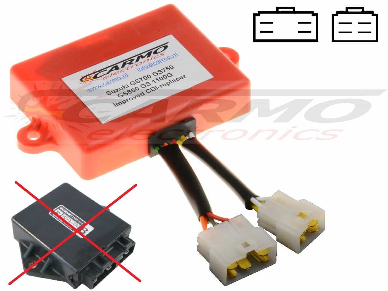 Suzuki GS700 GS750 GS850 GS1100 CDI unit ECU ontsteking (32900-31310 / 32900-49420) - Klik op de afbeelding om het venster te sluiten