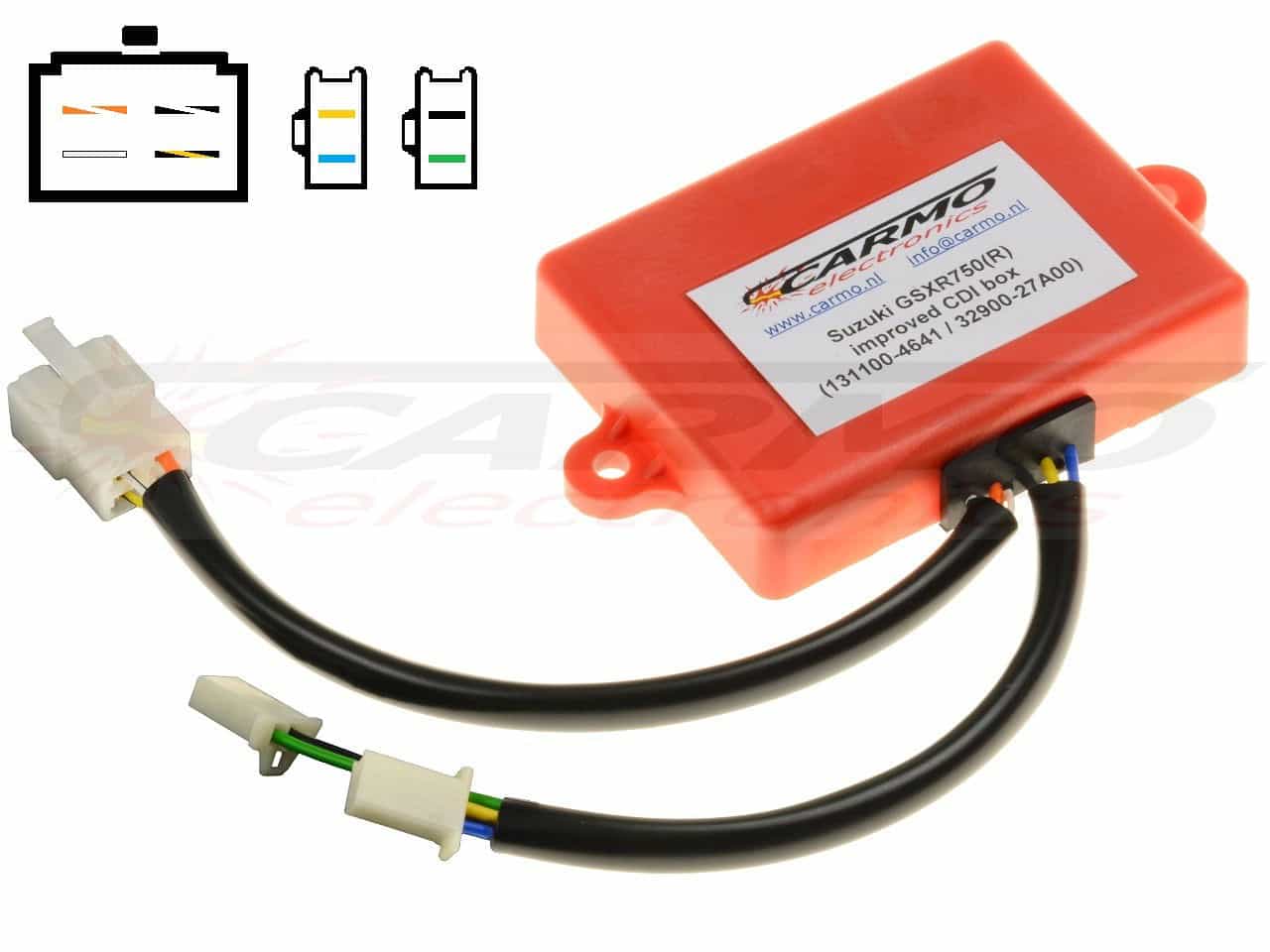 Suzuki GSXR750 GSX-R750 GSX-R 750 CDI unit ECU ontsteking (32900-27A00, 131100-4641) - Klik op de afbeelding om het venster te sluiten