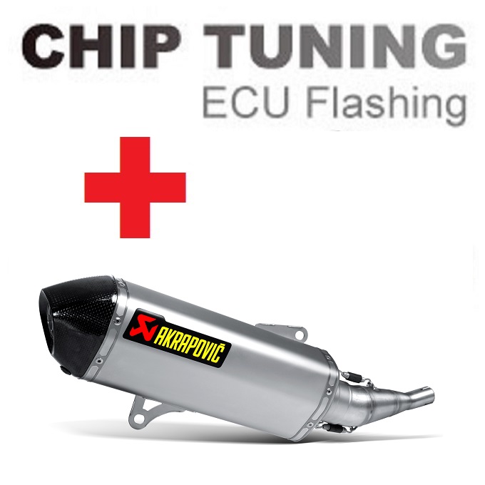 Yamaha X-City 250 / X-Max 250 2007-2016 Hoge Performance ECU Flash tuning + Akrapovic S-Y2SO7-HRSS (Stage 3) - Klik op de afbeelding om het venster te sluiten