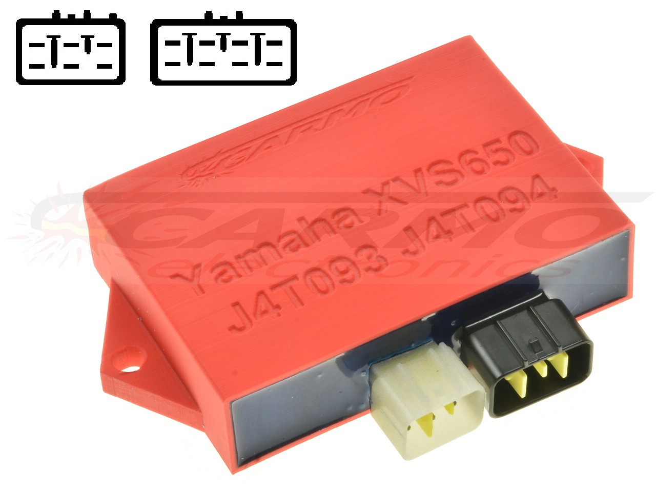 Yamaha XVS650A Dragstar v-star CDI unit ECU ontsteking (J4T093, J4T094) - Klik op de afbeelding om het venster te sluiten